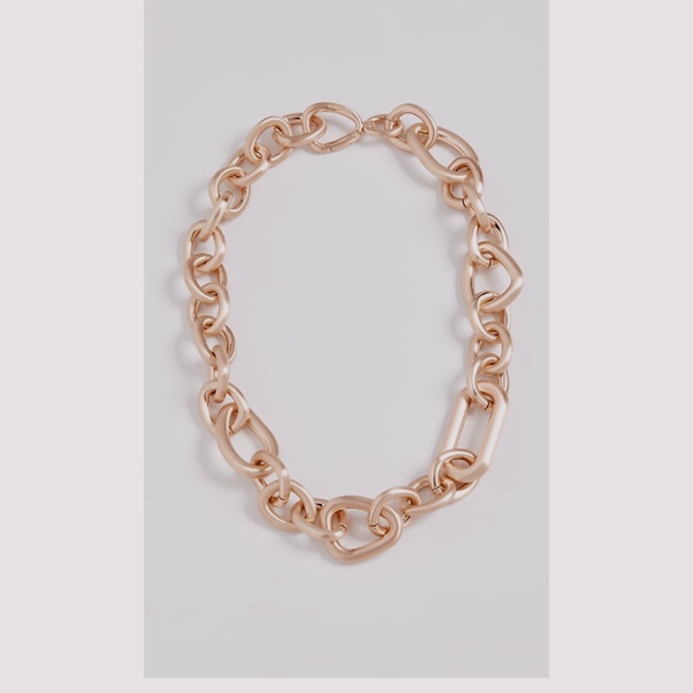 NWT Cult Gaia 14k gold chunky chain link necklace - Picture 8 of 8